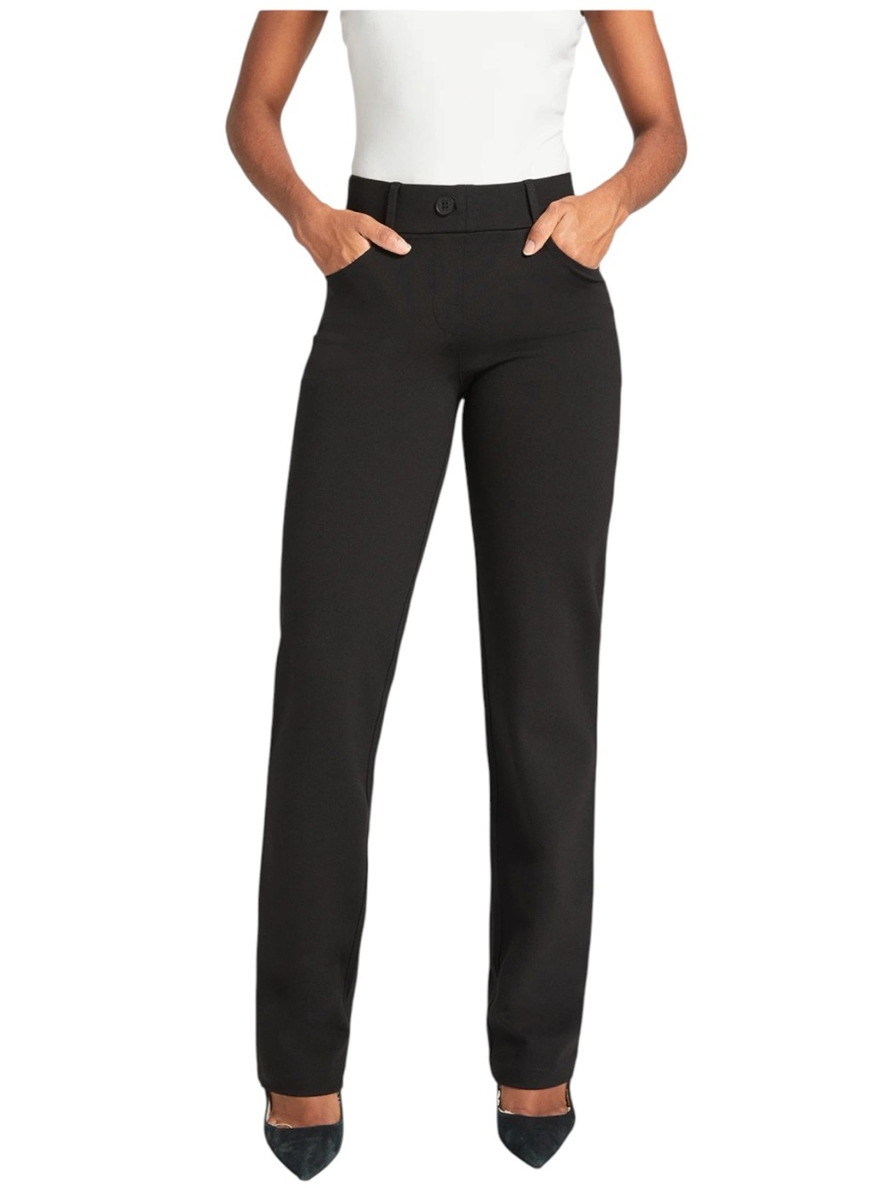 Betabrand 7 Pocket Dress Pant Yoga Pant (DPYP) Black